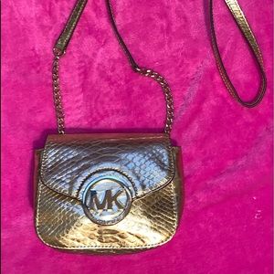 Michael Kors Gold Petite Purse